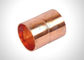 Straight Refrigeration Pipe Fittings Copper Pipe Coupling For HVAC / Plumbing